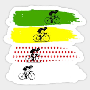 Ciclismo colores TDF Sticker